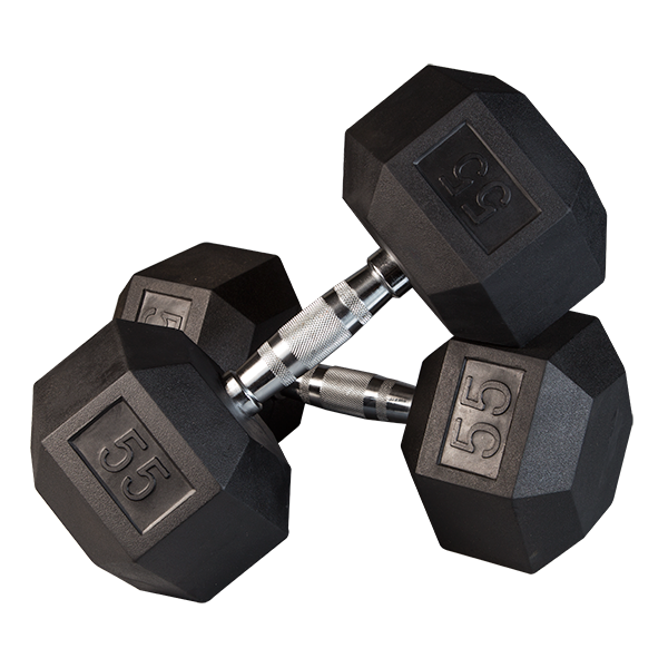 Ultimate Rubber Hex Dumbbells