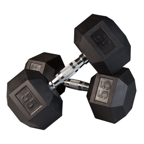 Ultimate Rubber Hex Dumbbells